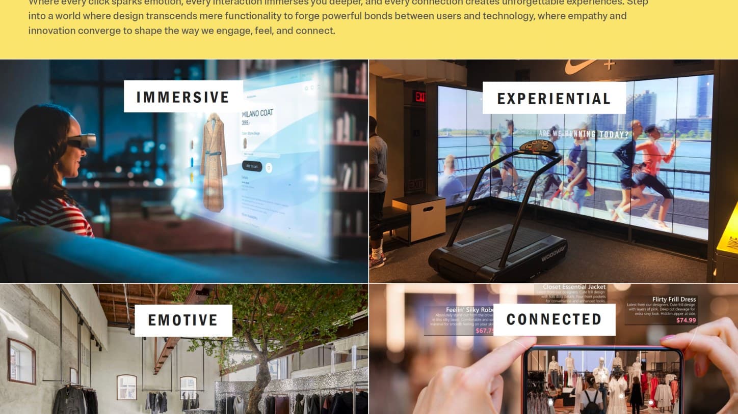 The future of experience design · Hero image